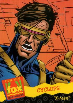 1995 Fleer Fox Kids Network #92 Cyclops Front