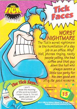 1995 Ultra Fox Kids Network #15 Worst Nightmare Back