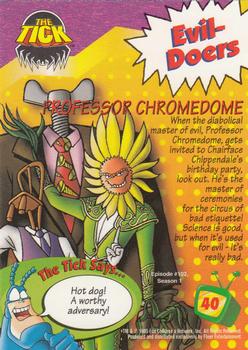 1995 Ultra Fox Kids Network #40 Professor Chromedome Back
