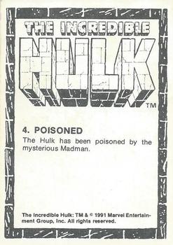1991 Comic Images The Incredible Hulk #4 Poisoned Back