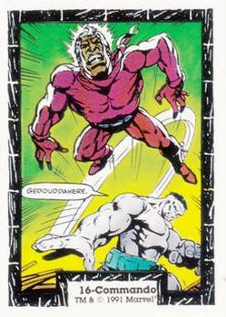 1991 Comic Images The Incredible Hulk #16 Commando Front