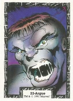 1991 Comic Images The Incredible Hulk #22 Argue Front