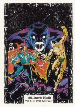 1991 Comic Images The Incredible Hulk #25 Dark Hulk Front
