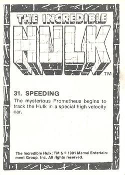 1991 Comic Images The Incredible Hulk #31 Speeding Back