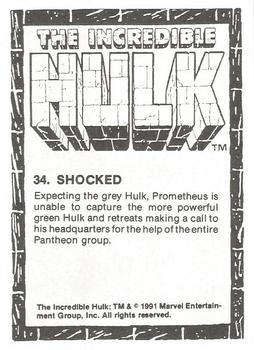 1991 Comic Images The Incredible Hulk #34 Shocked Back
