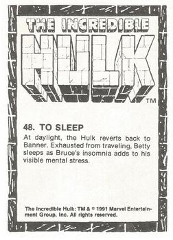1991 Comic Images The Incredible Hulk #48 To Sleep Back