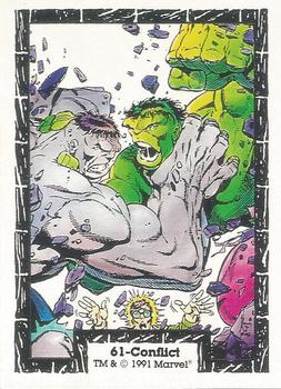 1991 Comic Images The Incredible Hulk #61 Conflict Front