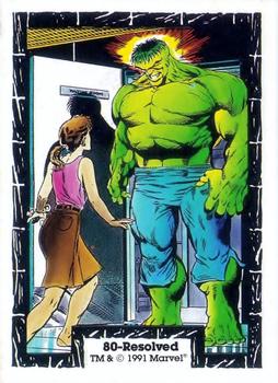 1991 Comic Images The Incredible Hulk #80 Resolved Front