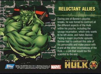 2003 Topps The Incredible Hulk #29 Reluctant Allies Back