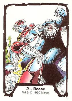 1990 Comic Images Marvel Comics Jim Lee #2 Beast Front