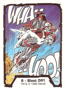 1990 Comic Images Marvel Comics Jim Lee #6 Blast Off! Front