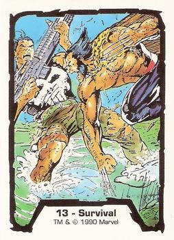1990 Comic Images Marvel Comics Jim Lee #13 Survival Front