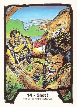 1990 Comic Images Marvel Comics Jim Lee #14 Shot! Front