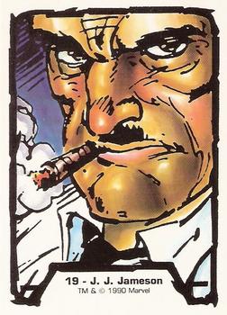 1990 Comic Images Marvel Comics Jim Lee #19 J. J. Jameson Front