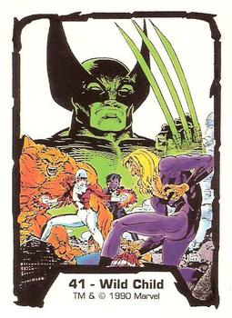 1990 Comic Images Marvel Comics Jim Lee #41 Wild Child Front