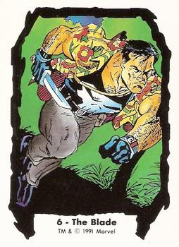 1991 Comic Images Marvel Comics Jim Lee II #6 The Blade Front