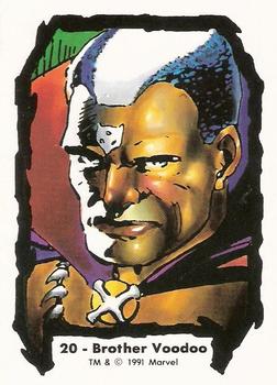 1991 Comic Images Marvel Comics Jim Lee II #20 Brother Voodoo Front