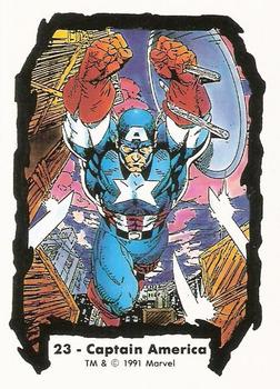 1991 Comic Images Marvel Comics Jim Lee II #23 Captain America Front