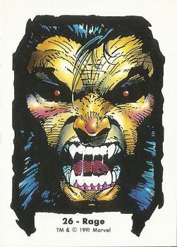 1991 Comic Images Marvel Comics Jim Lee II #26 Rage Front