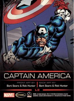 2010 Rittenhouse Legends of Marvel: Captain America #L3 Captain America Back