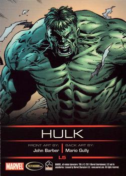 2012 Rittenhouse Legends of Marvel: Hulk #L5 Hulk Back