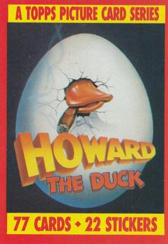 1986 Topps Howard the Duck #1 Title Card Front