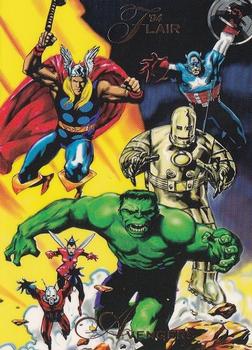 1994 Flair Marvel Annual #11 Avengers Front