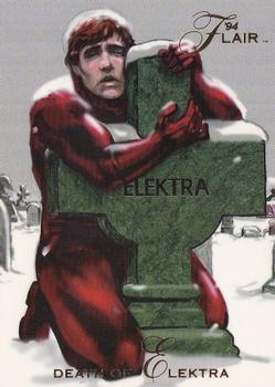 1994 Flair Marvel Annual #43 Death of Elektra Front