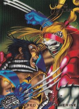 1994 Flair Marvel Annual #86 Omega Red vs Wolverine Front