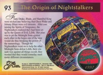 1994 Flair Marvel Annual #93 Nightstalkers Back
