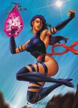 1994 Flair Marvel Annual #107 Psylocke Front