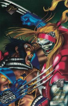 1994 Flair Marvel Annual - Flair Marvel Universe - Prints #NNO Omega Red vs. Wolverine Front