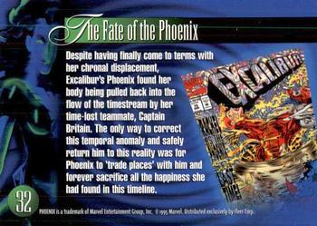 1995 Flair Marvel Annual #32 Phoenix Back