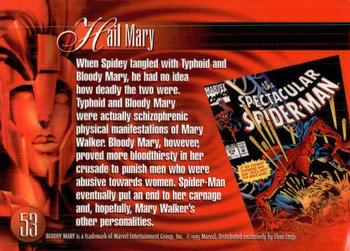 1995 Flair Marvel Annual #53 Bloody Mary Back