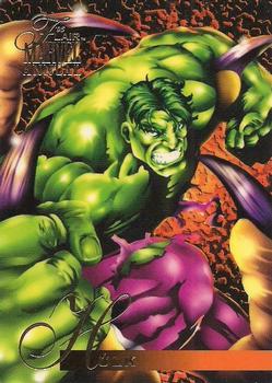 1995 Flair Marvel Annual #82 Hulk Front