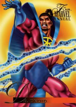 1995 Flair Marvel Annual #90 Dr. Druid Front