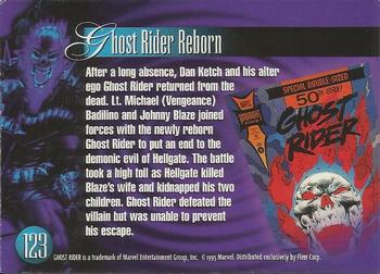 1995 Flair Marvel Annual #123 Ghost Rider Back