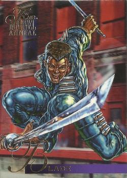 1995 Flair Marvel Annual #126 Blade Front