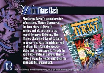 1995 Flair Marvel Annual #132 Tyrant Back