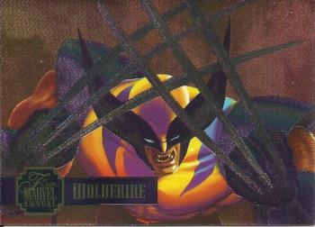 1995 Flair Marvel Annual - PowerBlast #1 Wolverine Front