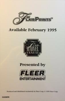 1995 Flair Marvel Annual - Promos #NNO Thing Back