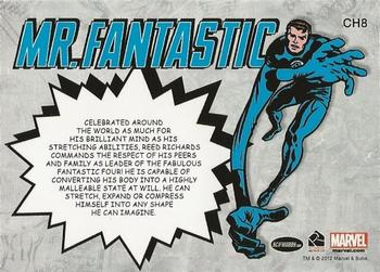 2012 Rittenhouse Marvel Bronze Age - Classic Heroes #CH8 Mr. Fantastic Back