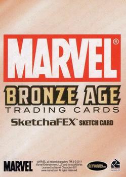2012 Rittenhouse Marvel Bronze Age - Sketch Cards #NNO Chris Bradberry Back