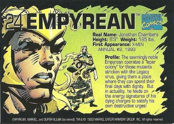 1993 Marvel Comics Annuals #24 Empyrean Back
