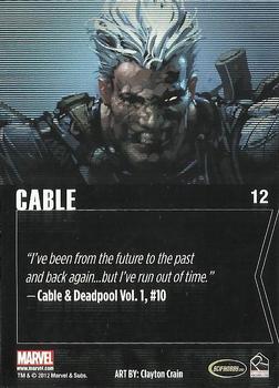 2012 Rittenhouse Marvel Greatest Heroes #12 Cable Back