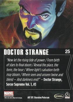 2012 Rittenhouse Marvel Greatest Heroes #25 Doctor Strange Back