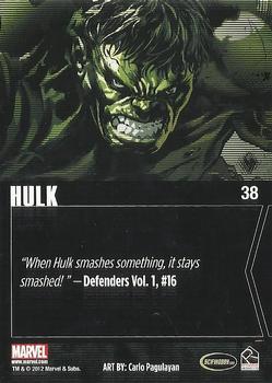 2012 Rittenhouse Marvel Greatest Heroes #38 Hulk Back