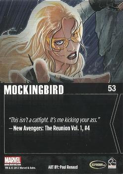 2012 Rittenhouse Marvel Greatest Heroes #53 Mockingbird Back