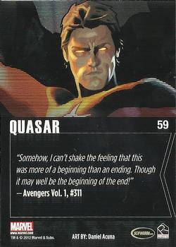 2012 Rittenhouse Marvel Greatest Heroes #59 Quasar Back