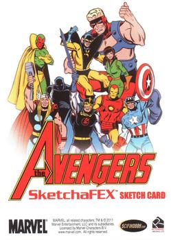 2012 Rittenhouse Marvel Greatest Heroes - Sketch Cards #NNO Chris Gutierrez Back